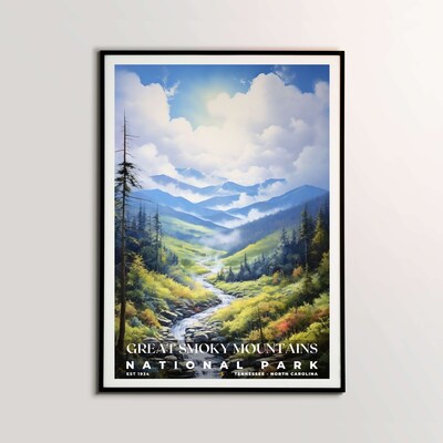 Great Smoky Mountains National Park Poster, Travel Art, Office Poster, Home Decor | S6 - image2